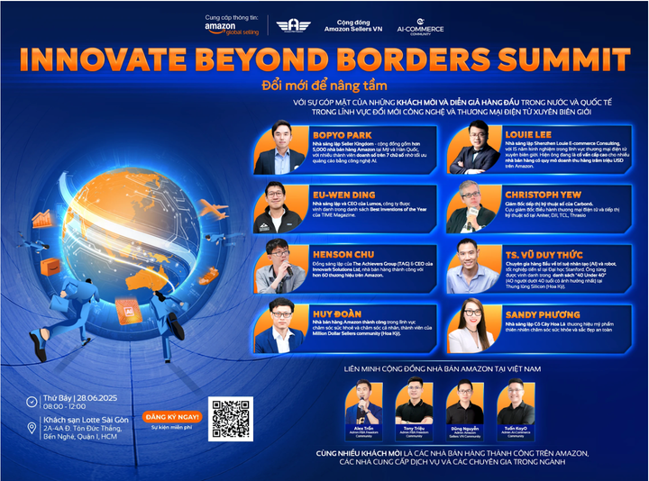 Sự Kiện 'Innovate Beyond Borders Summit' – Cảm Ơn Amazon Global Selling Vì Một Trải Nghiệm Đặc Biệt!